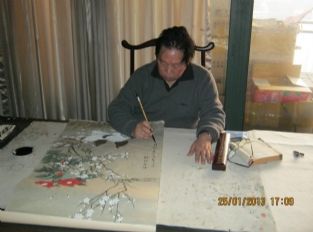 喻继高工笔老师的照片，单击鼠标查看大图！